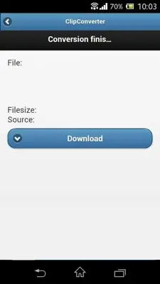 Clip Converter android App screenshot 1