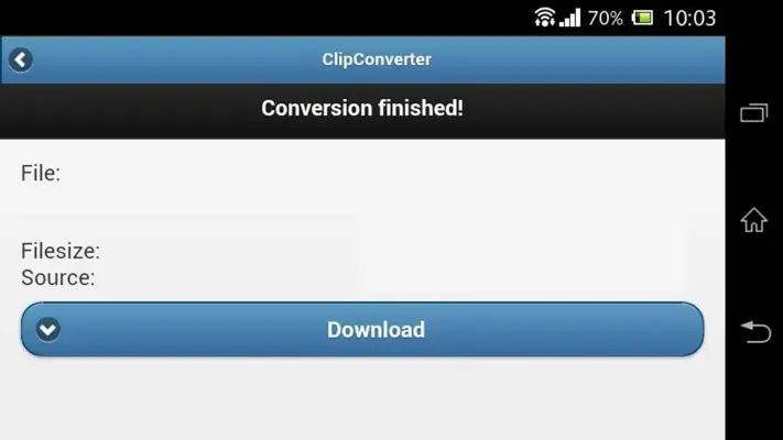 Clip Converter android App screenshot 2