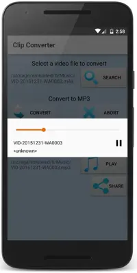 Clip Converter android App screenshot 3