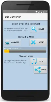 Clip Converter android App screenshot 4